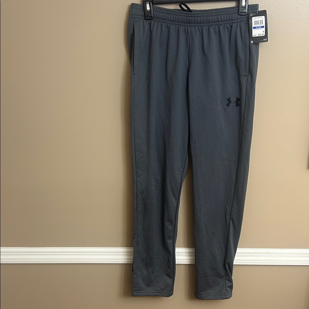 Under Armour Boys Charcoal Pennant Open Leg Pant